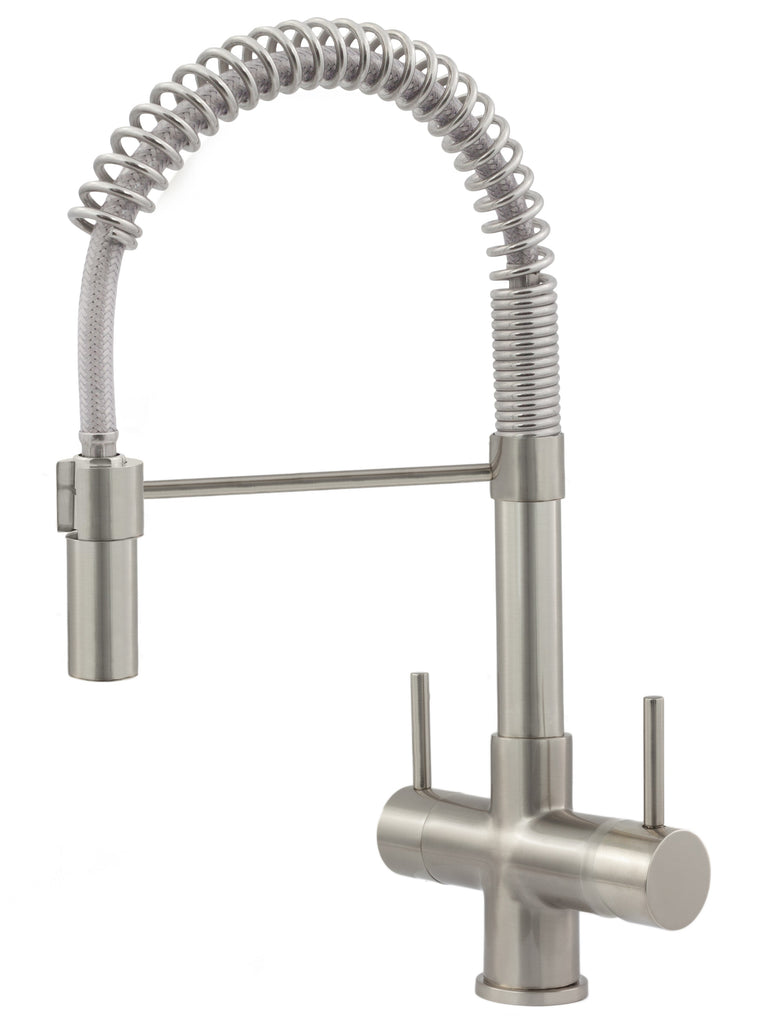 Milano 2 Hebel aus gebürstetem Stahl Triflow - Wasserfilter Männer