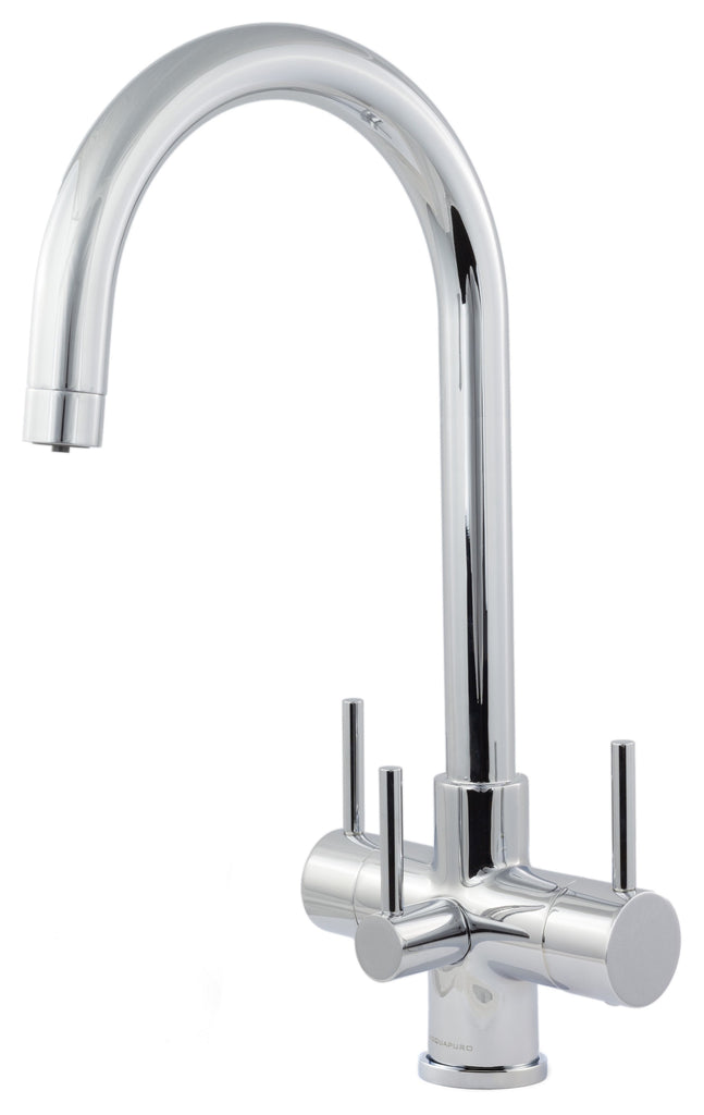 Verona 3-Hebel-Doppelfluss-Chrom - Wasserfilter Männer