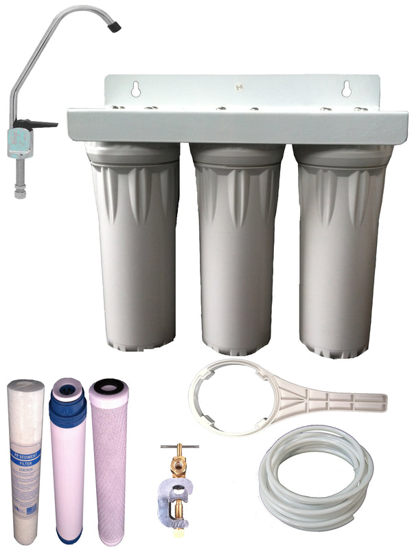 NW16 3-stufiges Untertisch-Trinkwasserfiltersystem - Wasserfilter Männer