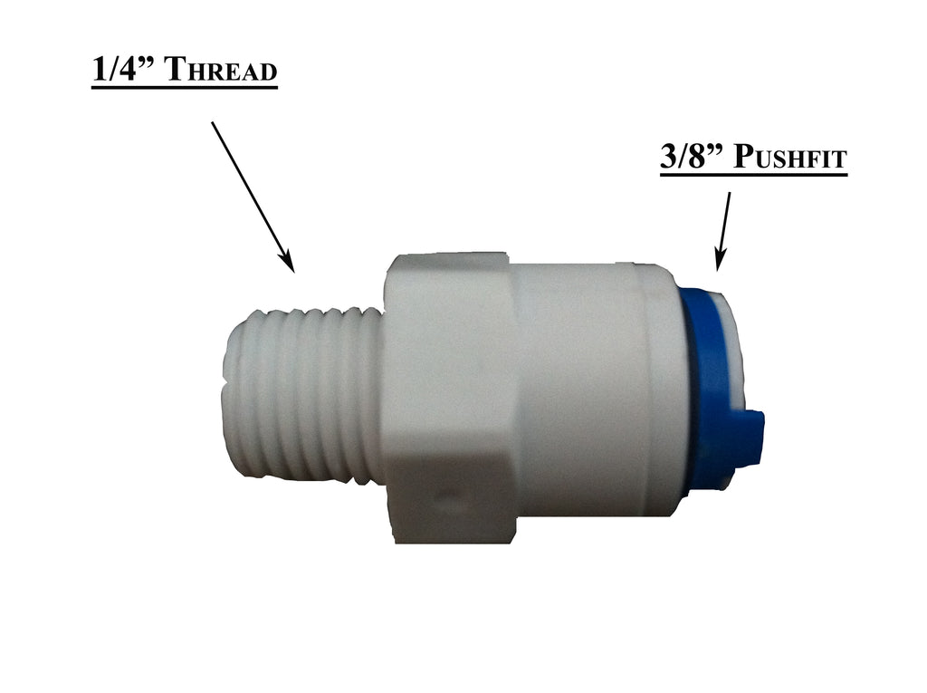 Adaptadores rectos Quickfit Push Fit Fittings - Water Filter Men