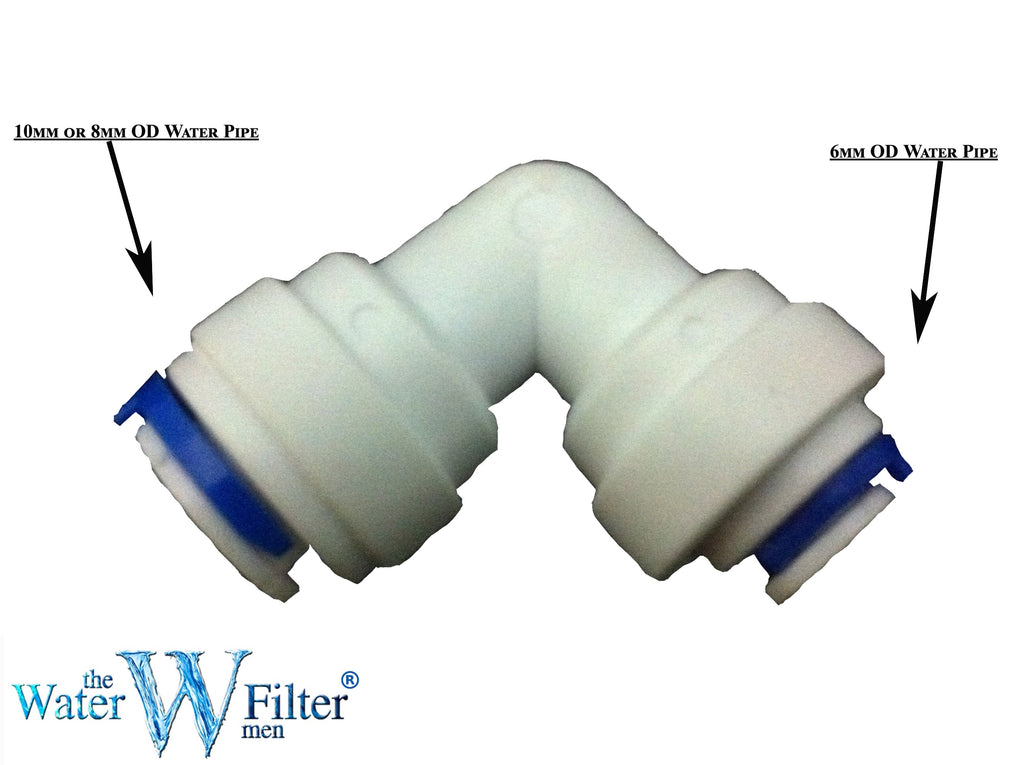 Conector de accesorios de reducción del codo Quickfit Pushfit - Water Filter Men