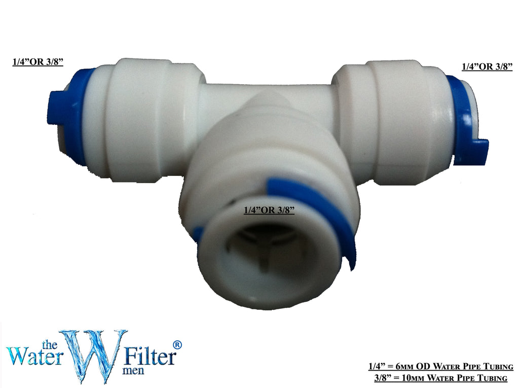 Reducing Tee or Y Fitting Quickfit Pushfit - Water Filter Men