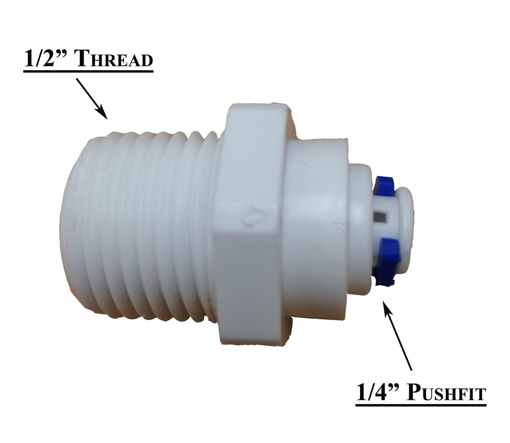 Adaptadores rectos Quickfit Push Fit Fittings - Water Filter Men