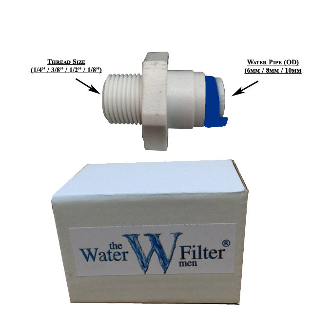 Adaptadores rectos Quickfit Push Fit Fittings - Water Filter Men