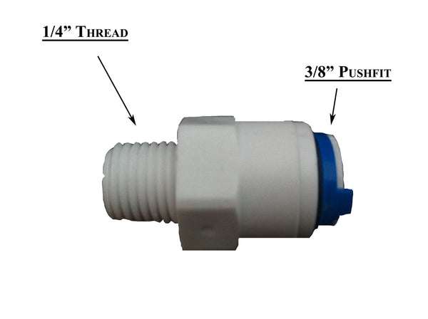 Quickfit Push Fittings Straight Adaptors - Filtre à eau Homme