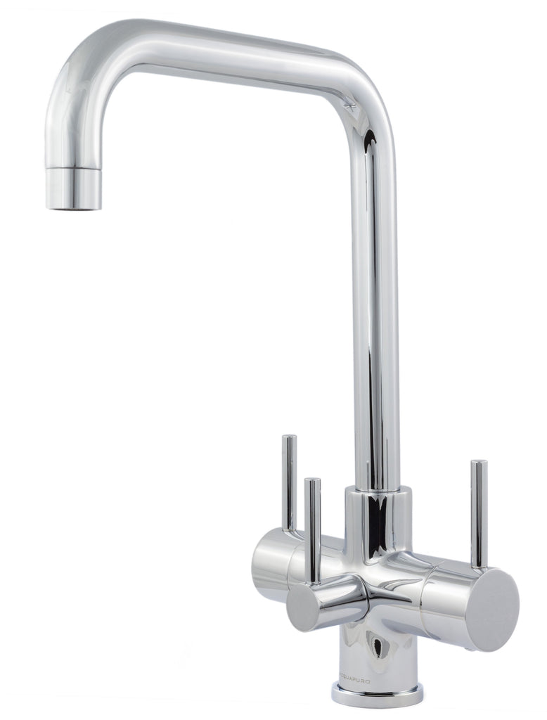 Monza 3 Lever Triflow Filter Tap Chrome - Water Filter Men