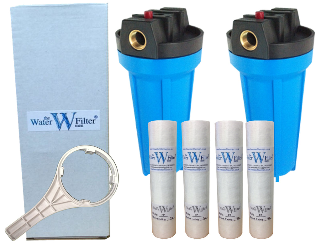10 Water Filter Housing 3 4 Ports And 4 X 10 Pp Sediment Water Filt 10-water-filter-housing-3-4-ports-and-4-x-10-pp-sediment-water-filt